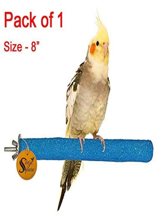 Sage Square Natural Habitat Wood Sand Perch/Stand/Toy for Birds (Light Weight) (Size - 8") - Image 2